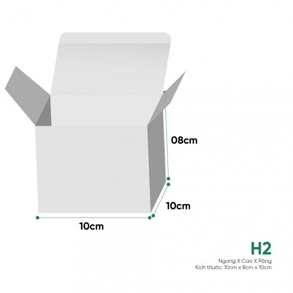 Bao bì hộp giấy sản phẩm Trà Cà Phê Dược Phẩm 10 x 8 x 10 cm
